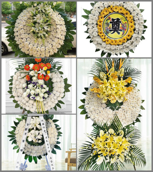 山东青岛黄岛区王台镇石梁刘村花圈速递
